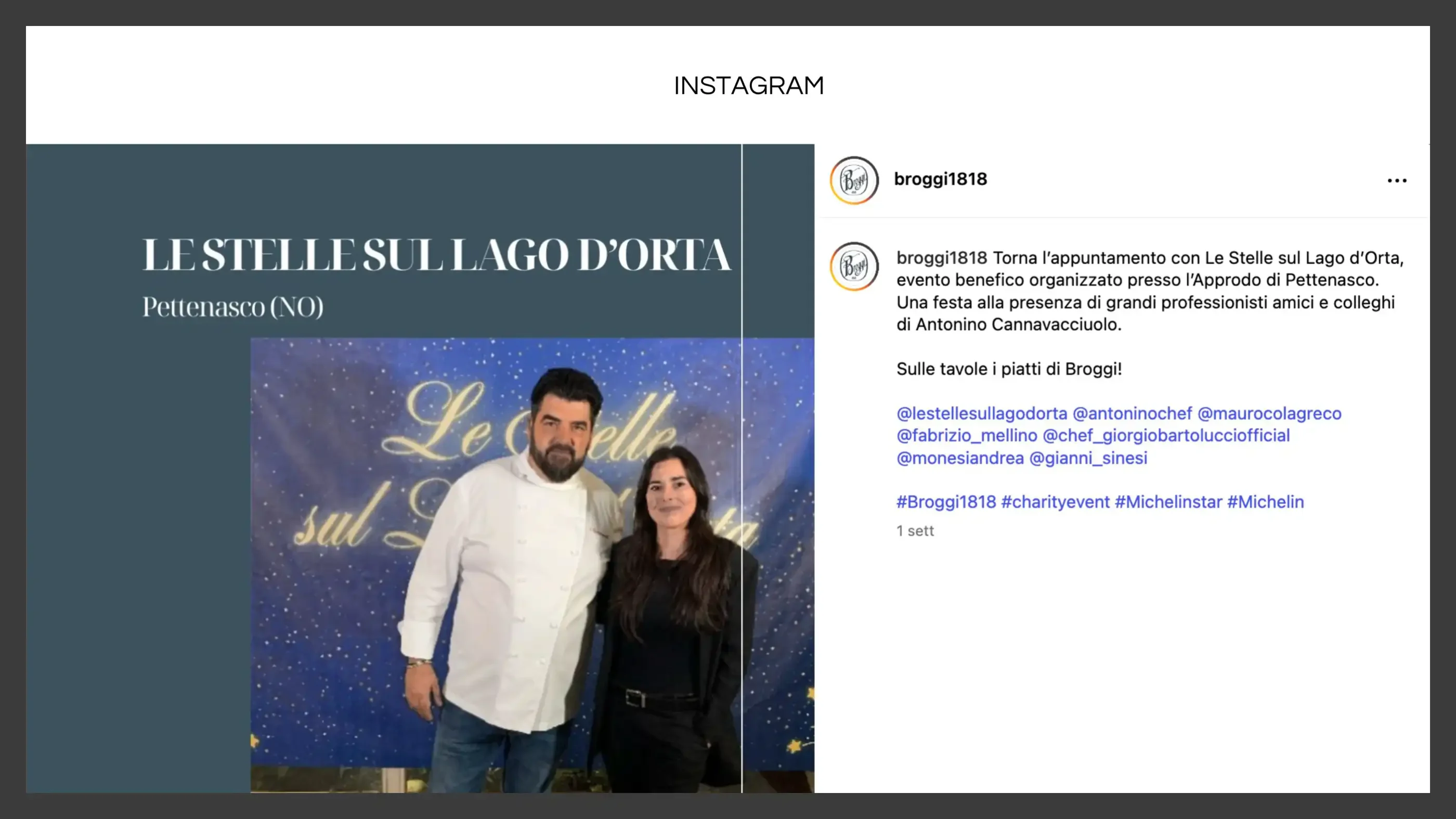 Broggi 1818 - Gestione social e newsletter